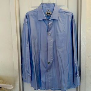 Joseph Abboud regular cuff dress shirt 18.5 34/35 100% Egyptian Cotton